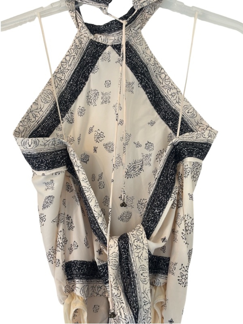 NWOT Free People One Thing Bodysuit in Chamoix Combo White Size XL - Picture 8 of 11